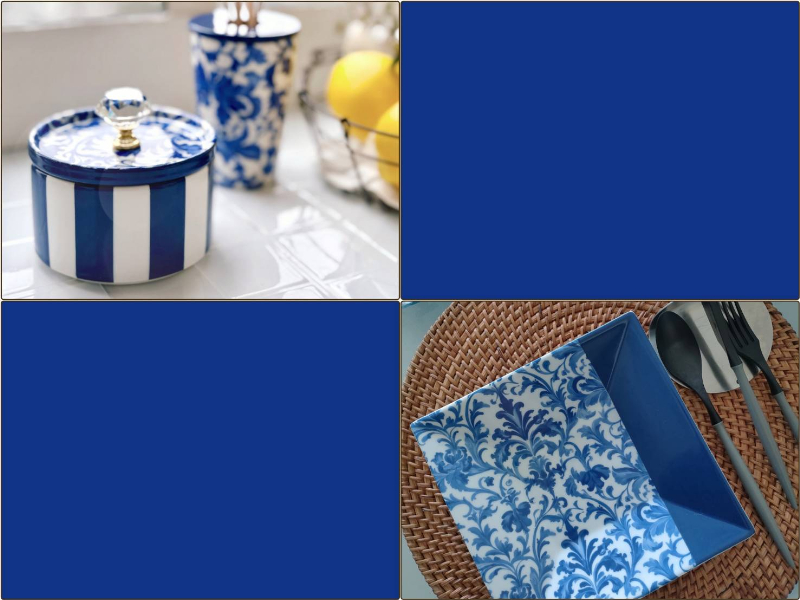 19日まで特別SALE♪【白磁用】単色転写紙　マヨリカブルー　A4サイズ （ポーセラーツ ポーセリンアート 単色 転写紙)