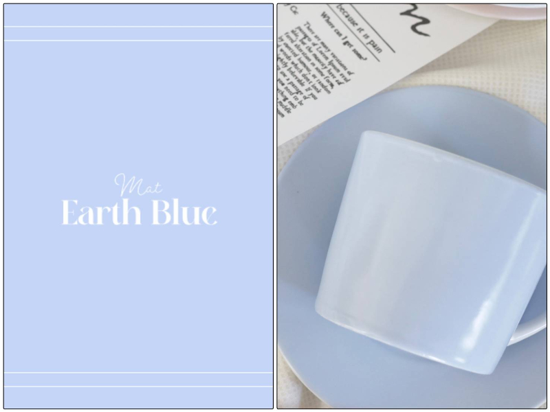 【白磁用】Earth Blue アースブルー（つやなしマット単色）A３サイズ （ポーセラーツ ポーセリンアート 単色 転写紙)